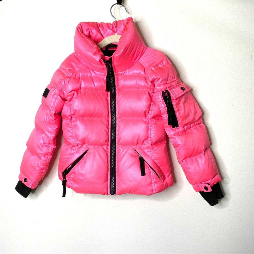 SAM. Kids Pink Puffer Jacket